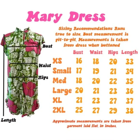 ❌SOLD❌ Eternal Summer Hawaii Mary Dress in Purple Jade's Orchids - Picture 7 of 7